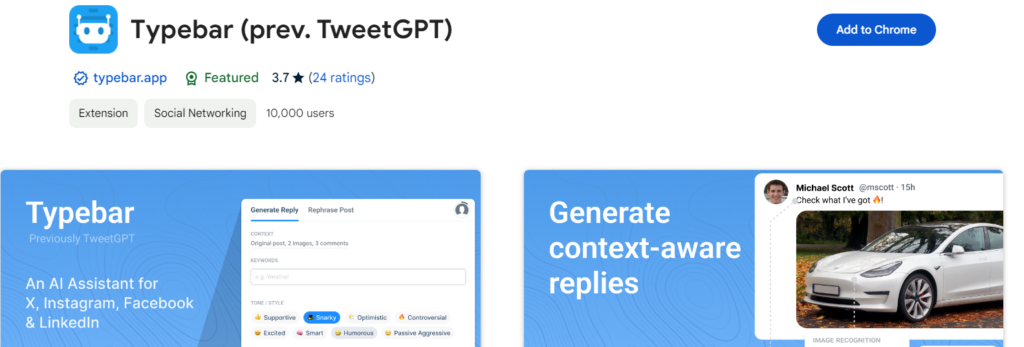 TweetGPT (Now Typebar) Extension