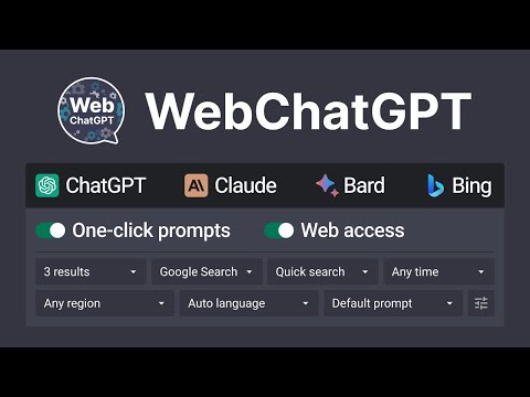 Screenshot of WebChatGPT Chrome Extensions for ChatGPT