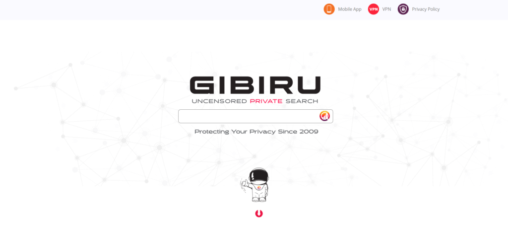 Screenshot of Gibiru