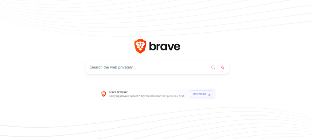 Screenshot of Brave