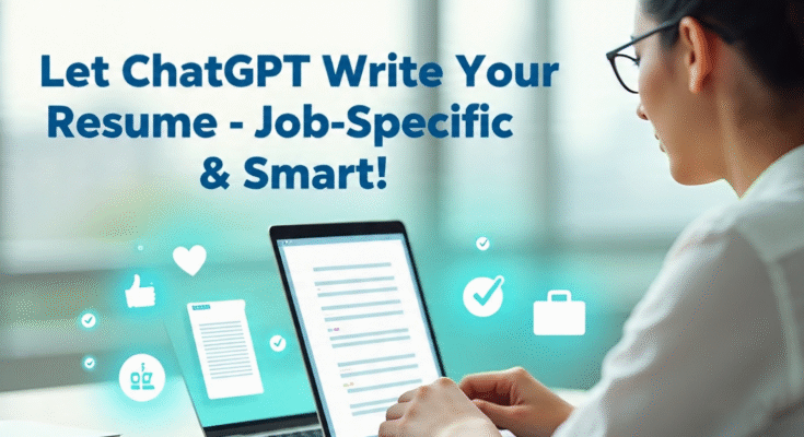 how to use chatgpt to write a resume