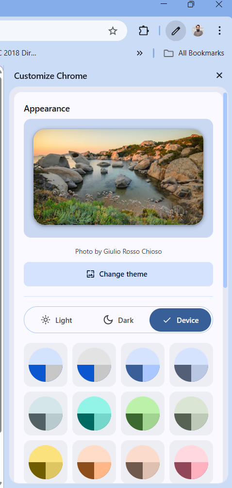 screenshot of chrome tab