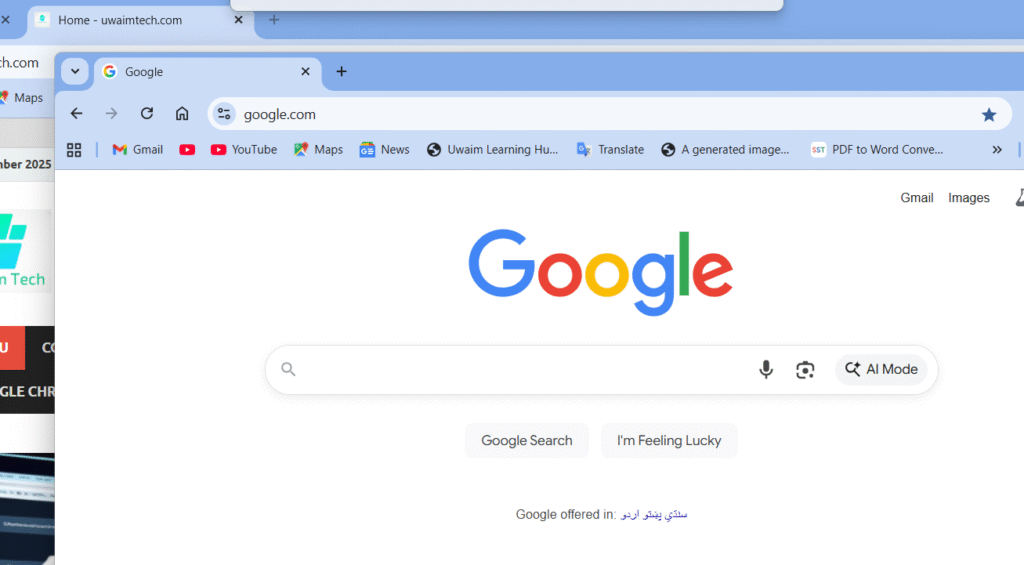 screenshot of turn a tab into a window